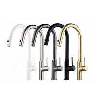 Meilleure vente robinet de lavabo extractible pistolet brossé gris or noir robinet d'évier de cuisine robinet de cuisine