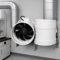 Matériau PP : Durable et non métallique pour l'extraction des fumées chimiques.