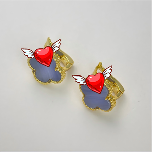 Pendientes de Plata de Ley S925 Originales, Chapados en <span class=keywords><strong>Oro</strong></span> de 18K, con Diseño de Trébol de Cuatro Hojas, <span class=keywords><strong>Clip</strong></span> para Oreja, Se Puede Solicitar el Catálogo de Van Cleef al Vendedor - Product Image 2