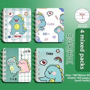 Cuaderno Espiral A7 de 80 Páginas, Diseño Estético, Mini Libreta Portátil con Dibujos Animados, Ideal para Regalo, Apto para Primaria - Product Image 2
