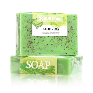 Exfoliating <b>Body</b> <b>Scrub</b> Soap Bar Aloe Vera Bath Soaps Dead Sea-Salt Soap for Men & Women Detox Cleansing Smooth & Soften Skin - Product Image 3