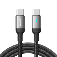 Câble Joyroom Mobile USB-C vers Type-C PD 100 W 1,2 m pour Charge Rapide et Transfert de Données pour Téléphone Android