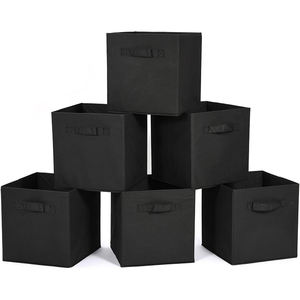 High Quality foldable 6 Cube Storage Organizer Non Woven Fabric Cube Bins