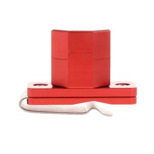 Cueelf Sturdy Aluminum Alloy Portable Billiard Chalk Holder with <strong>Clip</strong> Red <strong>Mini</strong> <strong>Pool</strong> Cue Tip Chalk Accessory - Product Image 5