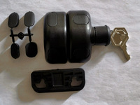 Loquet magnétique de sécurité pour portail papillon avec clé en plastique nylon PA66 verrouillable