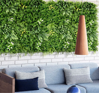 Faux murs vivants artificiels suspendus plante verte herbe mur vertical faux grand mur vert vertical séparateur support décor de mariage