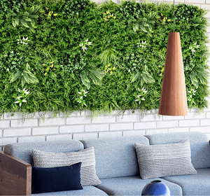 Giả Sống Tường Nhân Tạo Treo Màu Xanh Lá Cây Nhà Máy Cỏ Tường Dọc Giả Lớn Dọc Màu Xanh Lá Cây Tường Chia Đứng Đám Cưới Trang Trí Nội Thất - Product Image 2