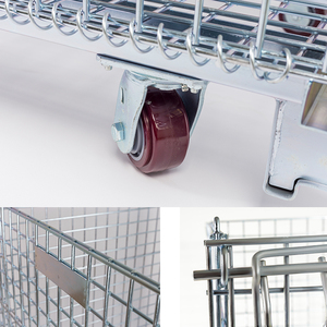 Gabbie metalliche industriali impilabili Design di alta qualità fabbrica Best Seller di stoccaggio - Product Image 4