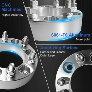 Entretoises de roue 6x5.5 "pour Toyota <span class=keywords><strong>2022</strong></span> + Tundra Sequoia, anneaux centraux de moyeu CNC 6061-T6, épaisseur 1.5" - Product Image 4