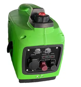 Smart DC 60A Silencieux 1.6kVA CE Générateur D'essence Double Carburant Muet Générateur D'onduleur Numérique 1350W Portable Tout Cuivre Recoil Star