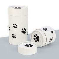 Artículos Funerarios: Ataúd Biodegradable de Cartón para Mascotas, Tubo de Papel para Dispersar Cenizas, Urna Conmemorativa para Mascotas