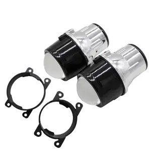 2.5 인치 Bi Xenon Foglamp 프로젝터 렌즈 키트 H11 맑은 안개 푸조 206 207 307 308 4007 4008 안개 램프