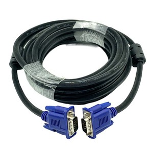 สาย VGA 25 ม. ชายต่อชาย 15 พิน สายเชื่อมต่อคอมพิวเตอร์ จอภาพ โปรเจคเตอร์ ความละเอียดสูง 1080P สายหุ้ม PVC ตัวนำทองแดง - Product Image 1