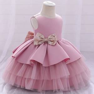 Vestido de Princesa sin Mangas con Lazo Grande para Bebés Niñas 2026, Traje de Bautizo, Primera Comunión, Dama de Honor, Disfraz para Actuación en Escenario - Product Image 6