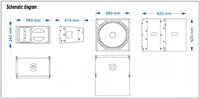 Enceinte Line Array active bidirectionnelle 12 pouces, avec DSP, égaliseur, delay et limiteur, enceinte en bouleau pour concerts et mariages