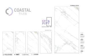 Carreaux de sol en porcelaine classique moderne COSMIC GOLD 600x1200mm AAA + Grade - Product Image 2