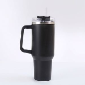 <b>40oz</b> H1.0 <b>Handle</b> Travel Car <b>Tumbler</b> Vacuum Mug Lid Straw Non-Slip Base OEM ODM Custom Color - Product Image 6