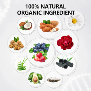 Ensemble de gommage à base de fruits biologique naturels, exfoliant, végétalien, hydratant, pour le visage, de sucre de karité, pour hommes - Product Image 4