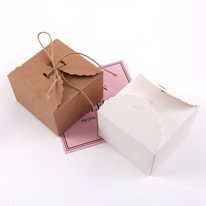 Eco Friendly Cheap Folded Eid Gift Box Snack Tea Chocolate Cookie Candy Kraft Paper Packaging Box Custom Logo