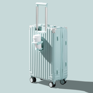 2025 nouveau modèle de bagages bon marché et multifonctionnels 20 pouces <span class=keywords><strong>valise</strong></span> personnalisée avec <span class=keywords><strong>porte</strong></span>-gobelet - Product Image 5