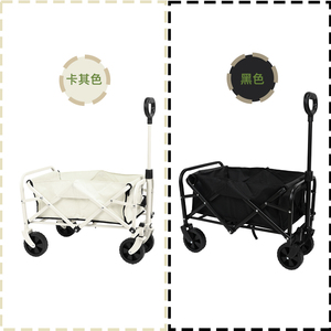 Chariot de plage utilitaire extérieur de qualité supérieure avec quatre roues Chariot de chariot pliant personnalisé en gros - Product Image 4