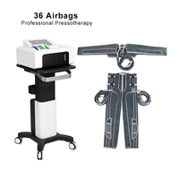 Appareil de pressothérapie NEWBELLE 36 airbags avec analyseur de peau pour drainage lymphatique, massage corporel, perte de poids et équipement de beauté