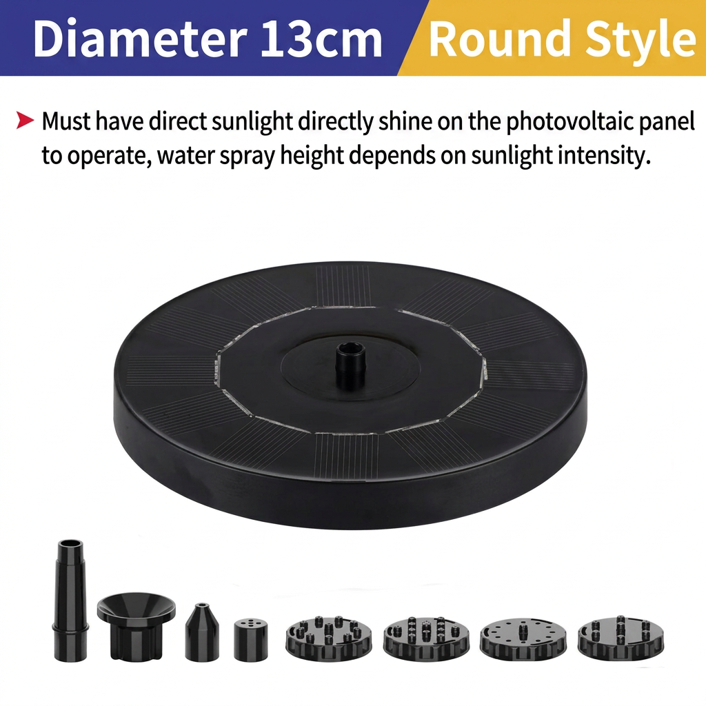 Solar fountain-13cm-without lights