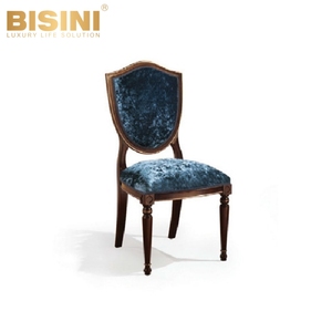 <span class=keywords><strong>Fauteuil</strong></span> <span class=keywords><strong>de</strong></span> salle à manger <span class=keywords><strong>de</strong></span> style européen luxueux et raffiné, <span class=keywords><strong>fauteuil</strong></span> d'hôte artisanal en <span class=keywords><strong>velours</strong></span> <span class=keywords><strong>bleu</strong></span> avec assise moelleuse, idéal pour les propriétés exigeantes - Product Image 2