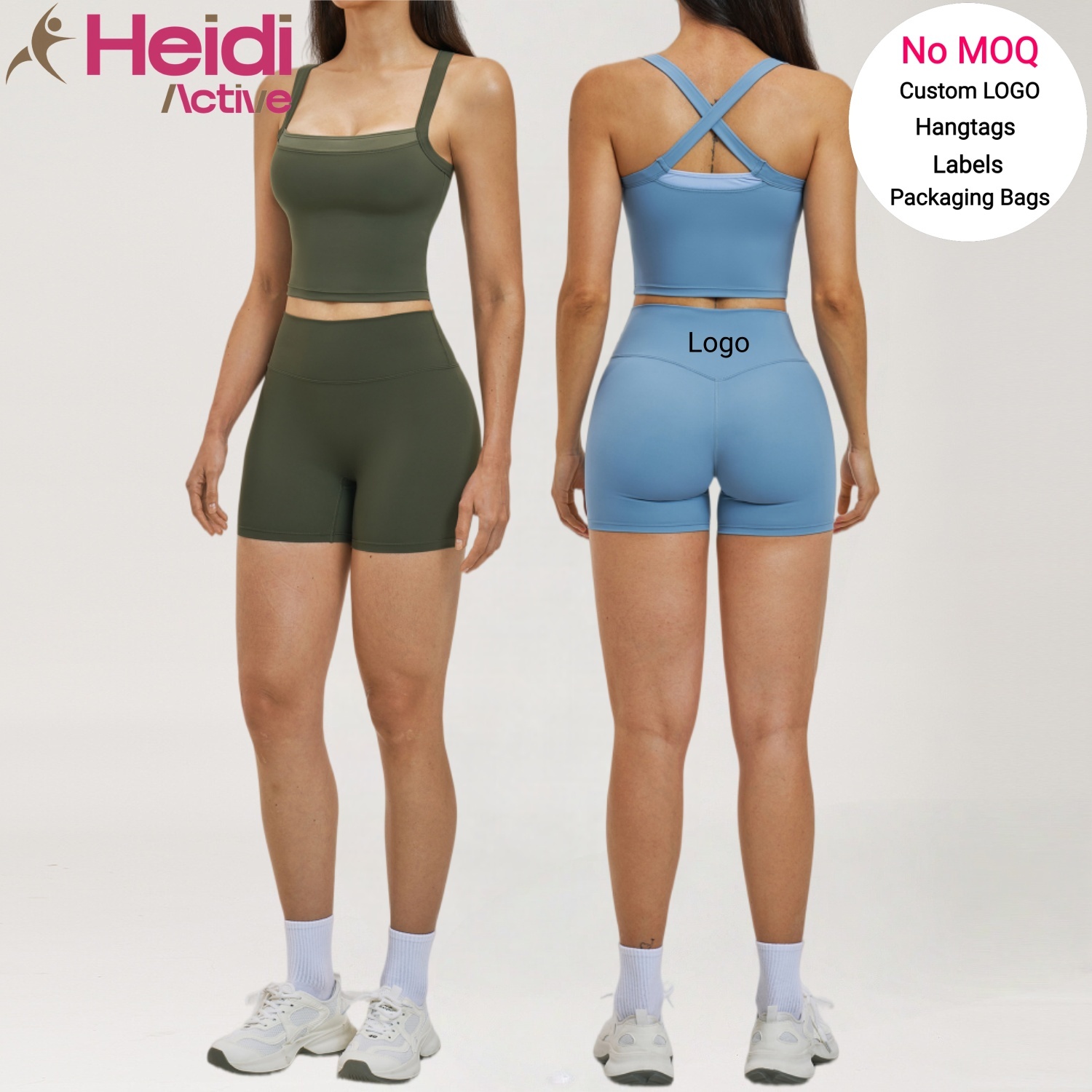 New Design Casual Wear High Elastic Slim Fit Cross Strap Yoga Tank Top High Waist Quick Drying Plus Size Yoga Shorts Yoga Set