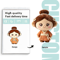 Peluche personnalisée mignonne en coton, jouet en peluche sur mesure, fabriqué en usine, poupée en peluche en coton PP