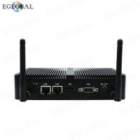 Mini PC Económico Sin Ventilador, Procesador Intel Celeron N5095, RAM DDR4, SSD MSATA, Windows 10 Pro, HD VGA, Puertos LAN POS Dobles, Mini Computadora