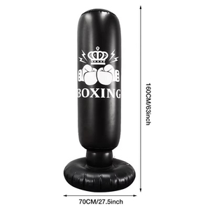 Индивидуальная боксерская грушка высокого качества, свободно стоящая надувная боксерская грушка для тренировок - Product Image 5