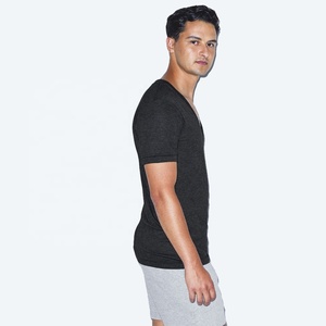 Camiseta Deportiva Casual para Hombre, Personalizada, de Manga Corta, Transpirable, 100% Algodón, Cuello en V, Corte Regular - Product Image 4