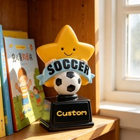 Trofeo Deportivo Personalizado ROOGO de Resina Grabado con Láser, Base Geométrica Moderna, Copa de Premio, Reconocimiento a Empleados, Negocios Corporativos