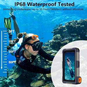 Funda Impermeable para Teléfono, Profesional, Sumergible hasta 50 pies, Universal, para Surf, Natación y Snorkel - Product Image 2