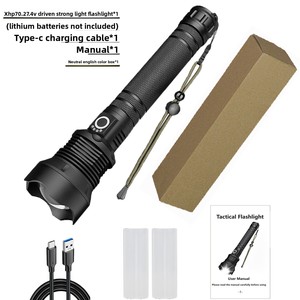 Howlighting Siêu Sáng Đèn Lồng Kính Thiên Văn <span class=keywords><strong>Zoom</strong></span> 1000M Dài Phạm Vi USB Có Thể Sạc Lại LED <span class=keywords><strong>Torch</strong></span> Ánh Sáng Đèn Pin Chiến Thuật - Product Image 6