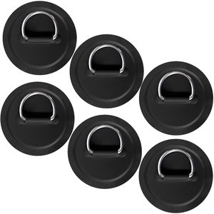 Boucle en D Loc-Sports pour bateau gonflable, accessoire de paddleboard SUP, tissu en maille noire de 40 mm - Product Image 1