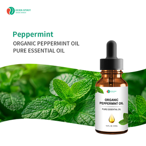 Herbspirit Water-Solution Destilación orgánica natural Aceite de menta para el cabello Aceite esencial de menta a granel Aceite de menta - Product Image 1