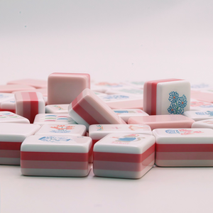 Stock 1.24*0.91*0.63 Inch Red New Travel 4 Layer Engraved Acrylic Luxury 160 <b>Set</b> America <b>Mahjong</b> Tiles Entertainment - Product Image 1