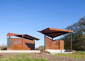 Customized Outdoor Corten Steel <b>Wire</b> <b>Mesh</b> Rust Metal Grille Panels <b>Garden</b> Partition - Product Image 1
