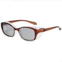 Nouvelles Lunettes de Sécurité PC Noir Rouge 2025 avec Verres Gris PC UV400 pour Homme - Vente en Gros Usine