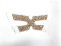 Sepatu Wanita Hiasan Rhinestone & CHARM Shining Fashion, Bagian Atas Sepatu Sandal, Buatan China, Merek QY, Model F022