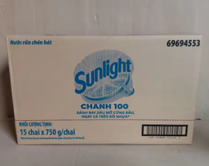 Líquido Lavavajillas Ecológico Sunlight a Precio Económico, Aroma Limón, 750gr X 15, Ingrediente Altamente Activo, Superventas de Vietnam - Product Image 3