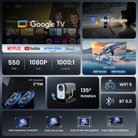 Mini projecteur Hotack X5AD Full HD 1080p Smart Google TV Wifi BT pour home cinéma