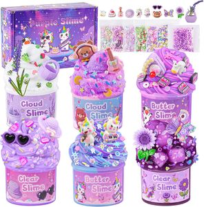 Hot Selling 6pcs Educational Cup Cake <b>Slime</b> Putty Cotton Crazy Fluffy <b>Slime</b> <b>Toy</b> for Girls - Product Image 1
