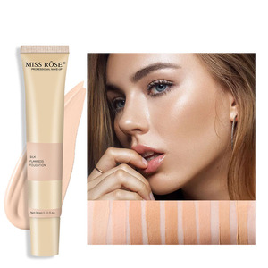 Crema per il trucco isolante trasparente leggera primer crema per il trucco idratante correttore BB cream <span class=keywords><strong>MISS</strong></span> ROSE liquid Foundation - Product Image 3