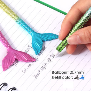 Foska 0,7mm Werbe-Kugelschreiber in Regenbogenfarben, Kreative und Niedliche Meerjungfrauen-Stifte als Geschenk - Product Image 3