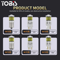 YOBIS 2025 nueva luz LED de freno de señal de Giro 2016 87 SMD Focos LED Auto 12V 24V T20 7440 w21w 7443 1156 BA15S 1157 BAY15D bombilla LED
