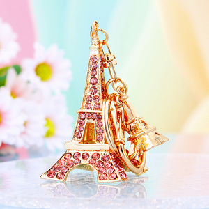 Vente chaude Strass Promotion Personnalisé 3D Métal France Paris Souvenir Tour Eiffel Porte-clés Pendentif Souvenir Tour Eiffel - Product Image 5