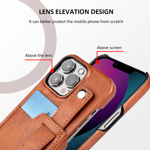 Dành Cho <span class=keywords><strong>iPhone</strong></span> 12 Ốp Lưng PU Điện Thoại Di Động Ốp Lưng Có Khe Cắm Thẻ Chèn Ví Điện Thoại Ốp Lưng Cho <span class=keywords><strong>iPhone</strong></span> 13 14 Pro Max - Product Image 2